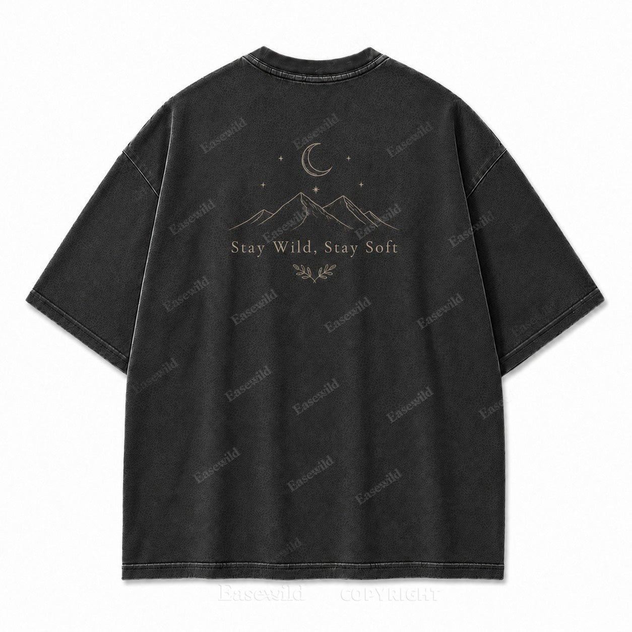 Stay Wild, Stay Soft Minimalist Mountain Tee