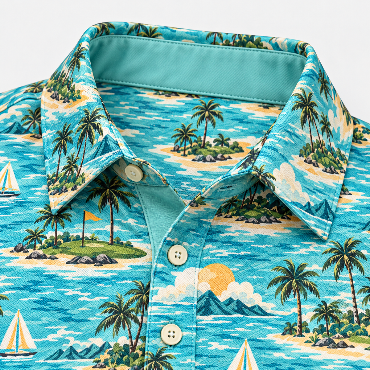 Island Green Golf Polo