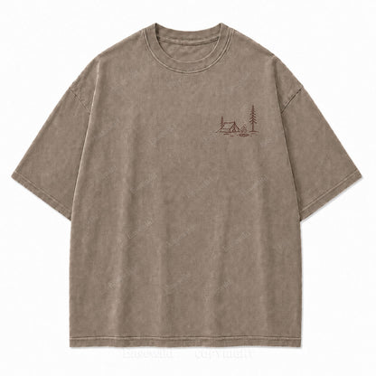 This Is All I Need Camping Washed Print Tee