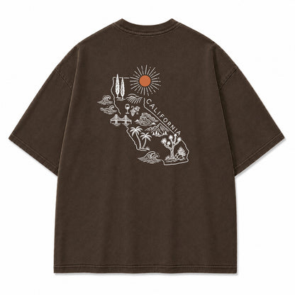 California State Outline Graphic T-Shirt