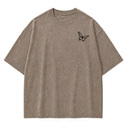 Butterfly Street Art Graphic Tee