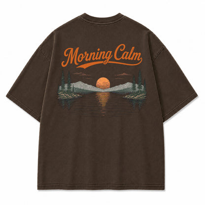 Morning Calm Lake Graphic T-Shirt