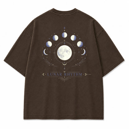 Moon Phase Archive Celestial Graphic T-Shirt