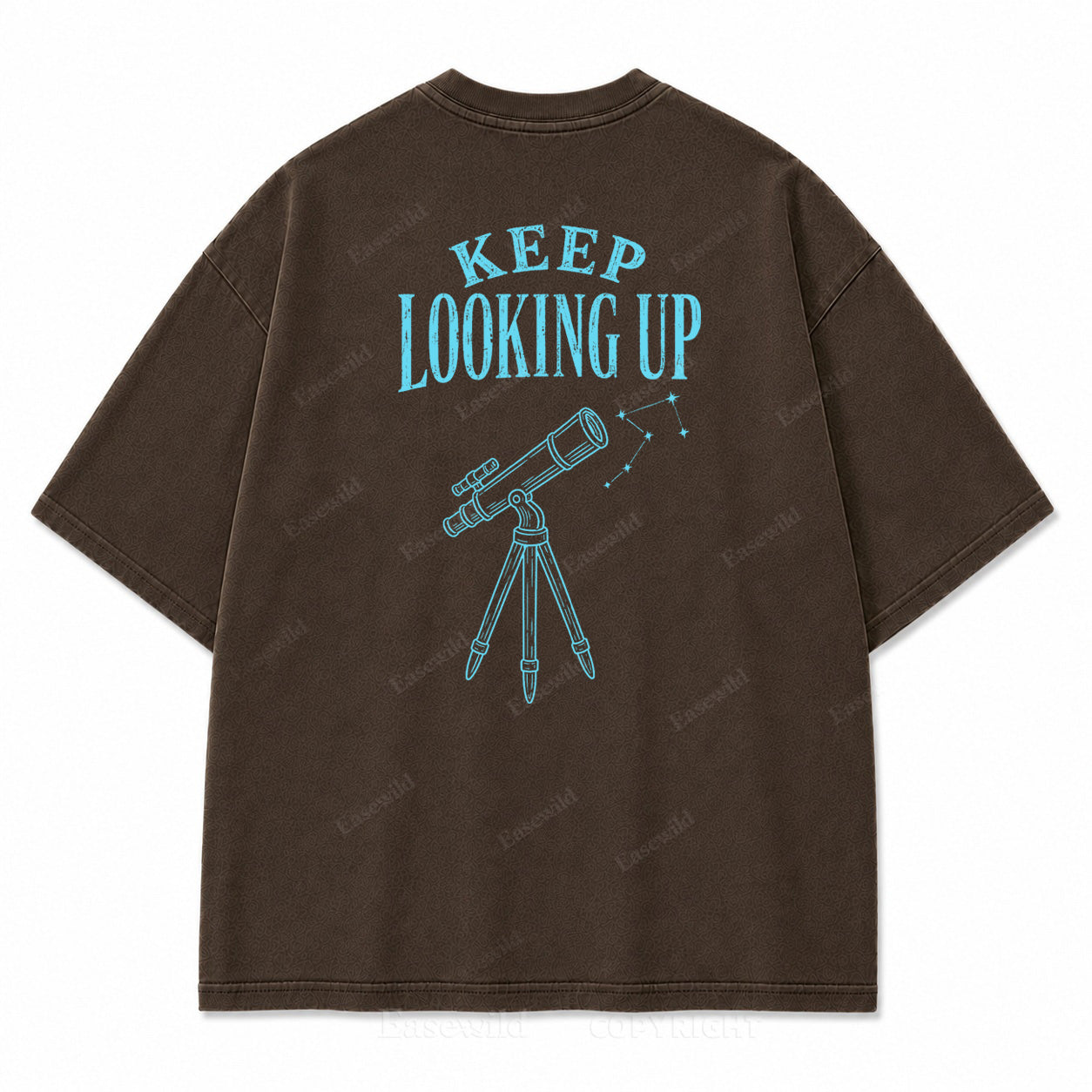Keep Looking Up Graphic Back Print Tee