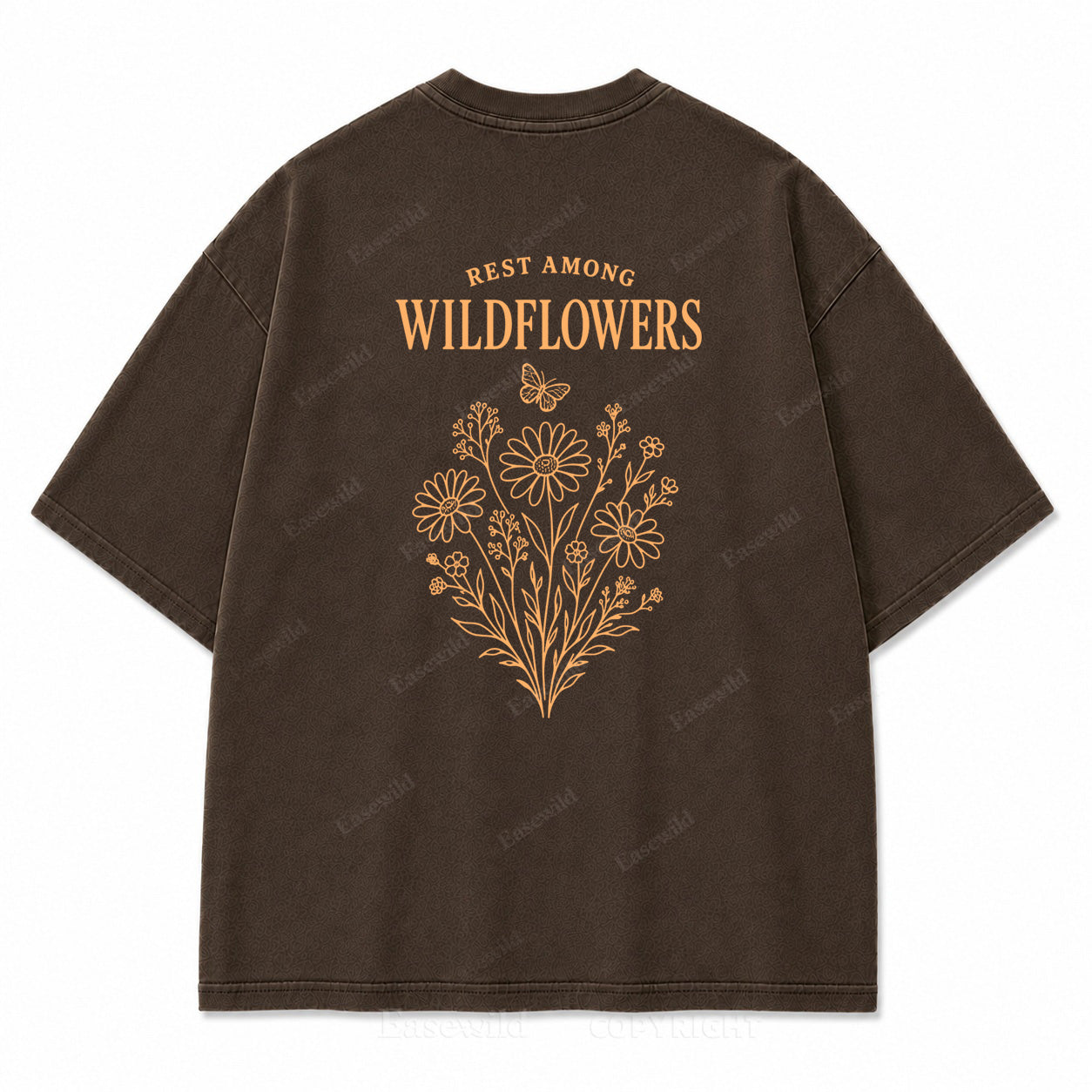 Rest Among Wildflowers Graphic Back Print Tee