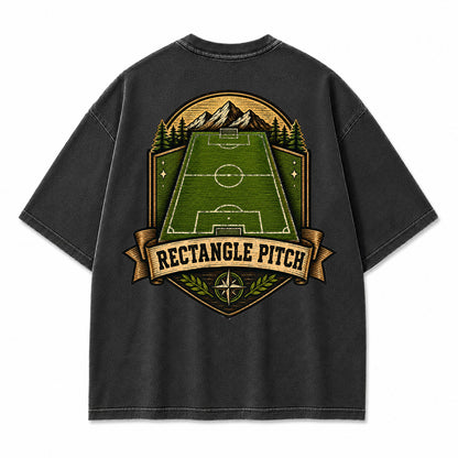 Rectangle Pitch Vintage Graphic T-Shirt