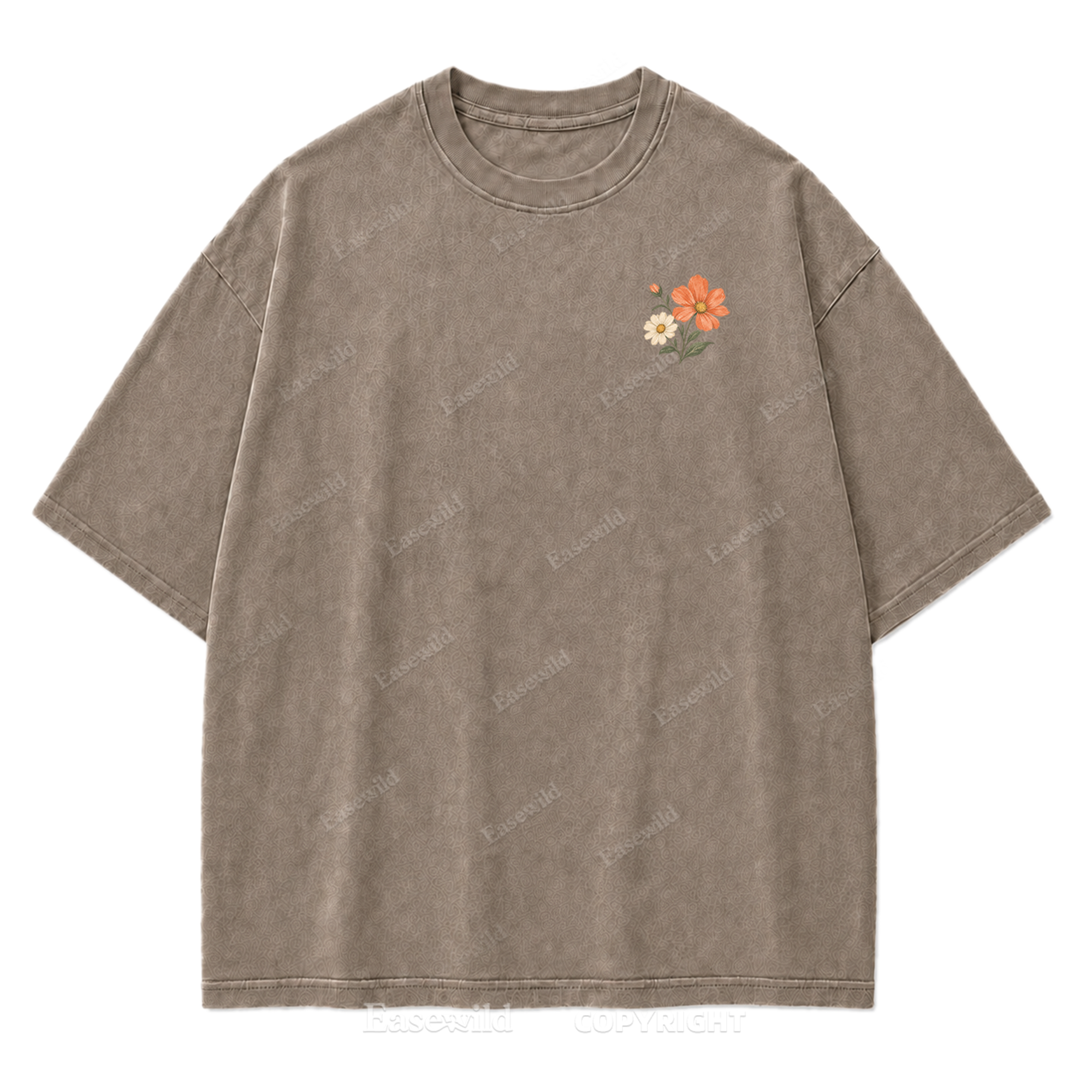Pastel Wildflower Washed Print Tee