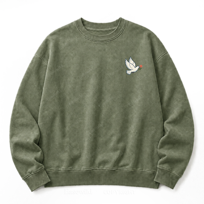 More Joy Less Noise Washed Sweatshirt