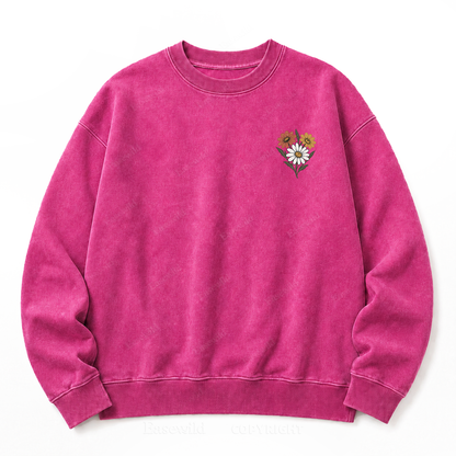 Too Human To Be Standard Washed Sweatshirt