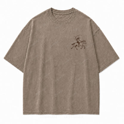 Coastal Cowgirl Club Washed Print Tee
