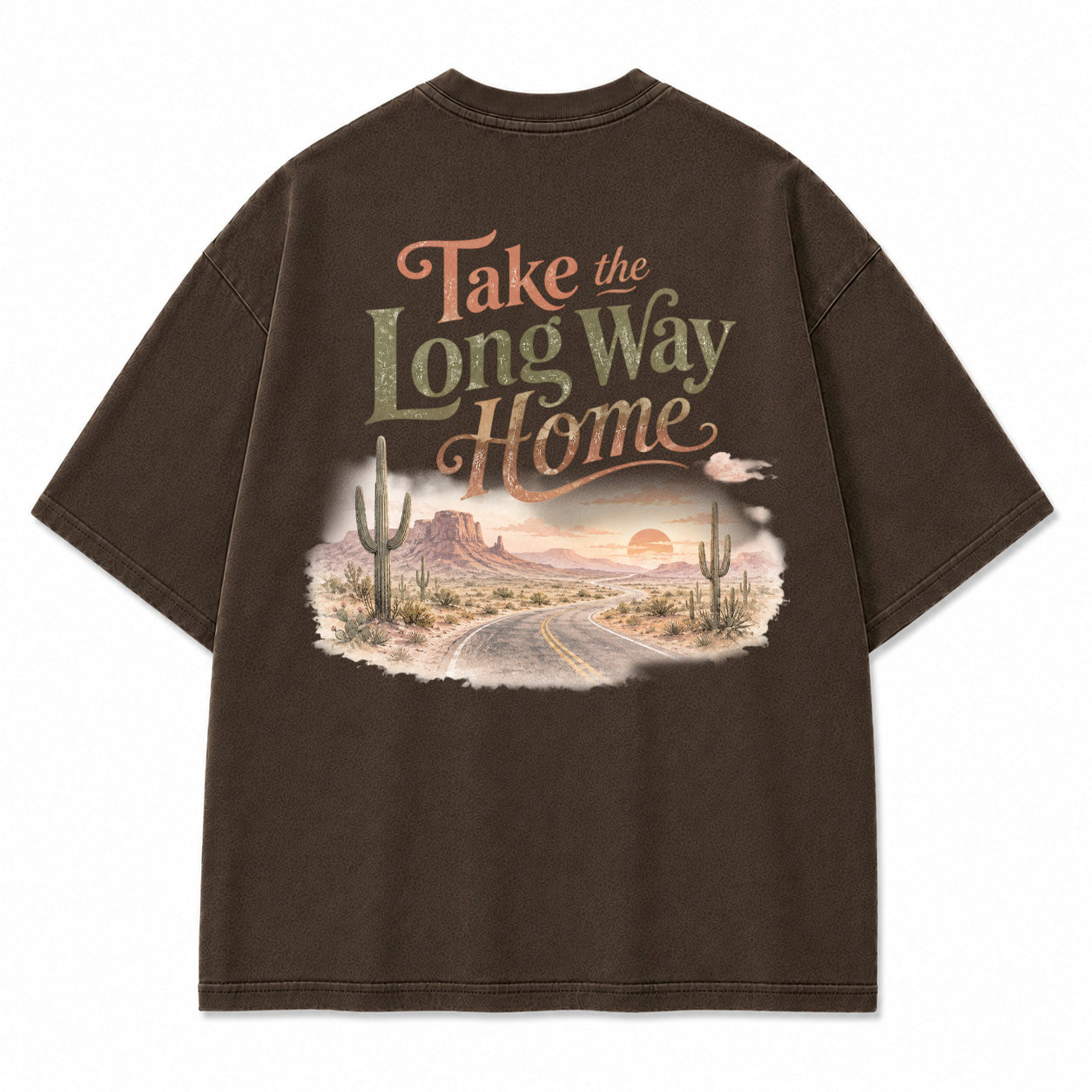 Take the Long Way Home Desert Graphic T-Shirt