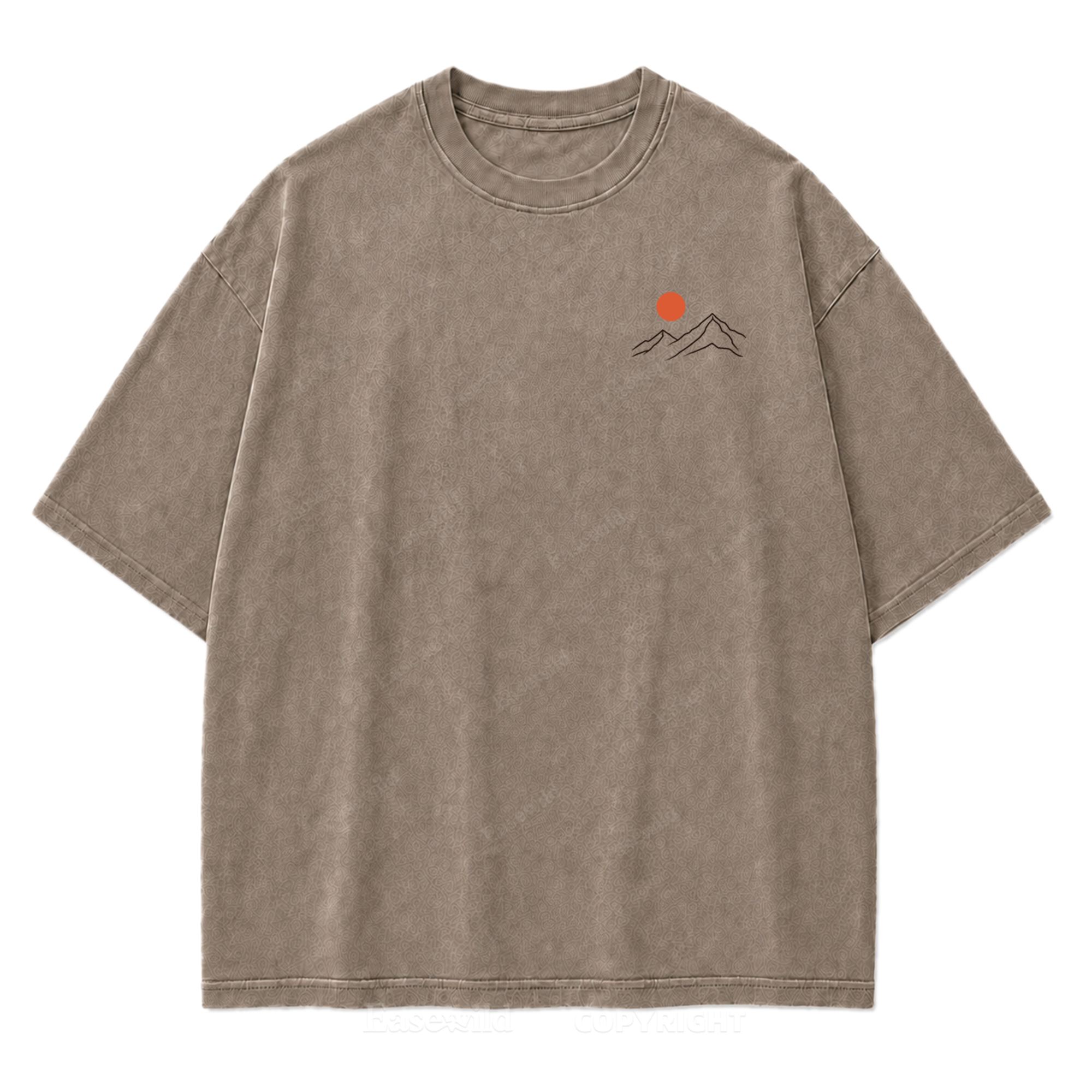 Somewhere Between Earth & Sky Washed Print T-Shirt