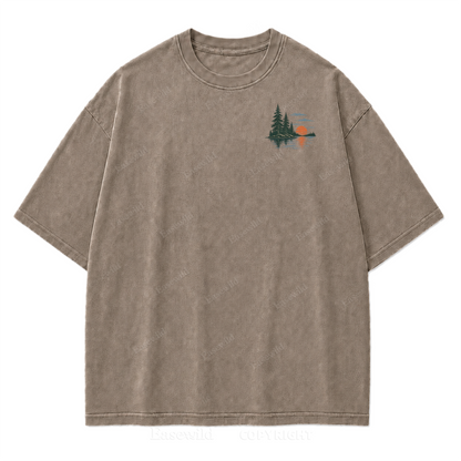 T-Shirt mit gewaschenem Aufdruck: Wo Seetage zu Erinnerungen werden