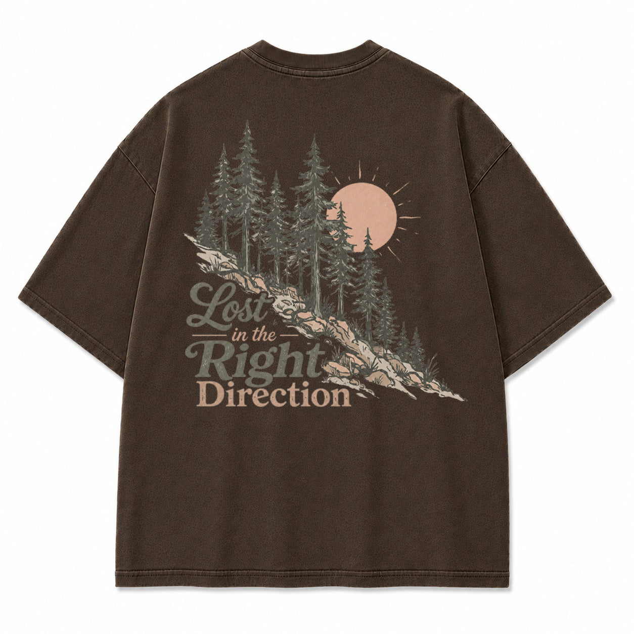 Lost in the Right Direction Back Print T-Shirt