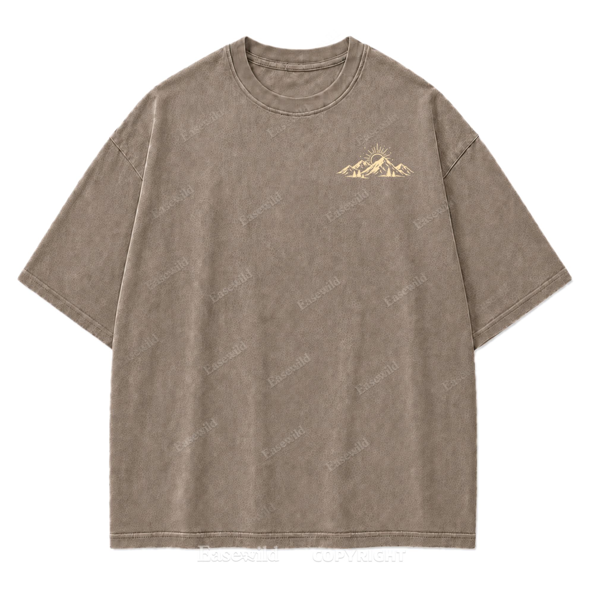 Faith Moves Mountains Washed Print Tee