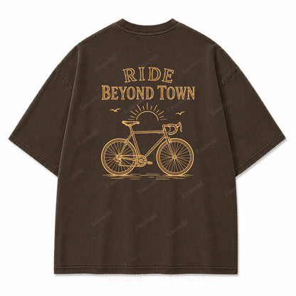 Ride Beyond Town Graphic Back Print Tee