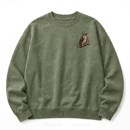 Modern Dinosaurs Vintage Birds Washed Graphic Sweatshirt
