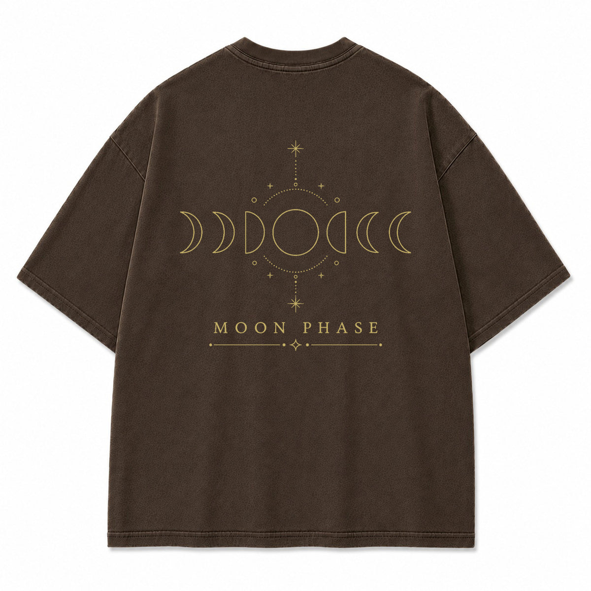Moon Phase Minimal Washed Print Tee