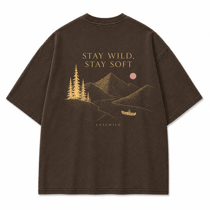 Minimal Wilderness Escape Graphic T-Shirt