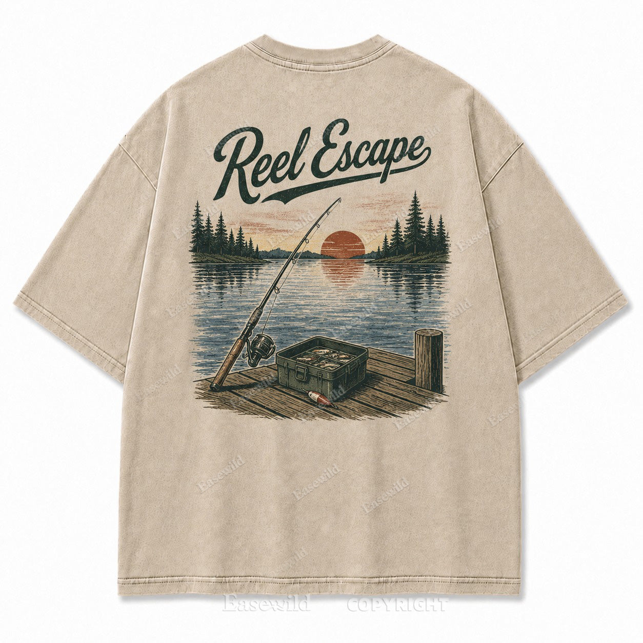 Reel Escape Lake Fishing Tee