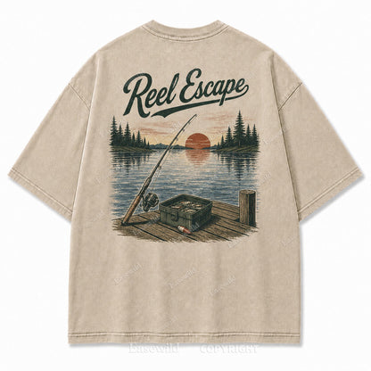 Reel Escape Lake Fishing Tee