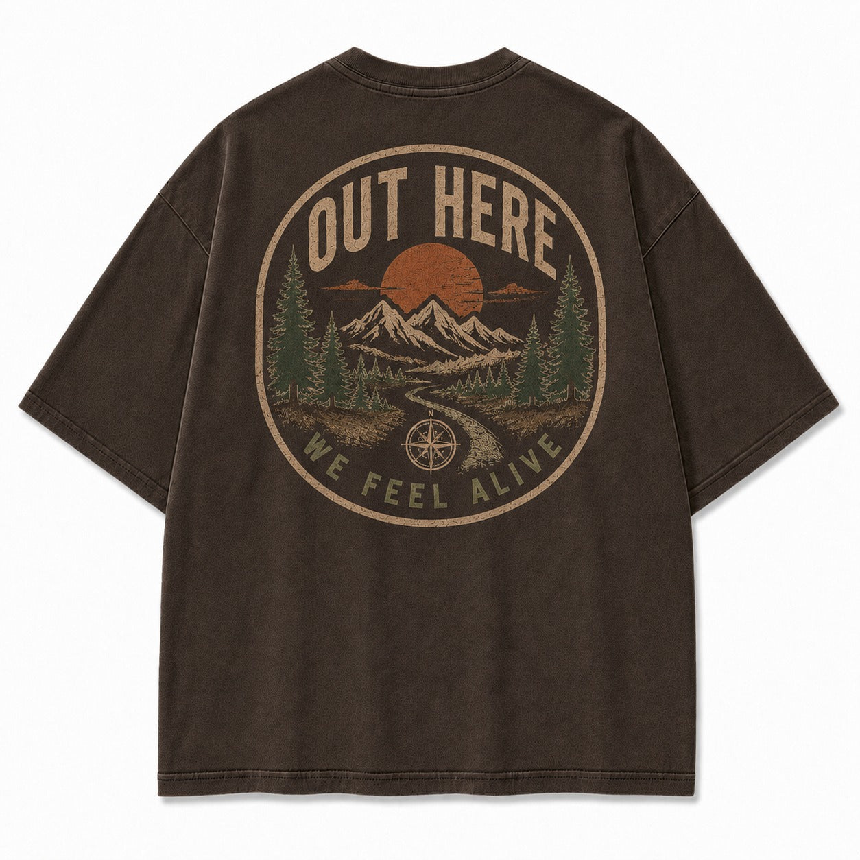 Out Here We Feel Alive Washed T-Shirt