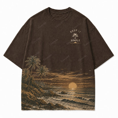 Keep It Simple Coastal Grafik-T-Shirt