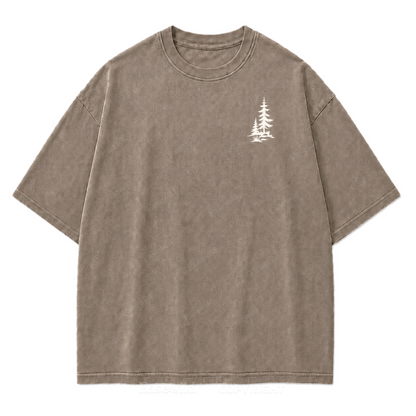 Go Somewhere Quiet Washed Print Tee