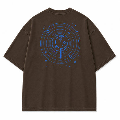 Celestial Moon Orbit Graphic T-Shirt