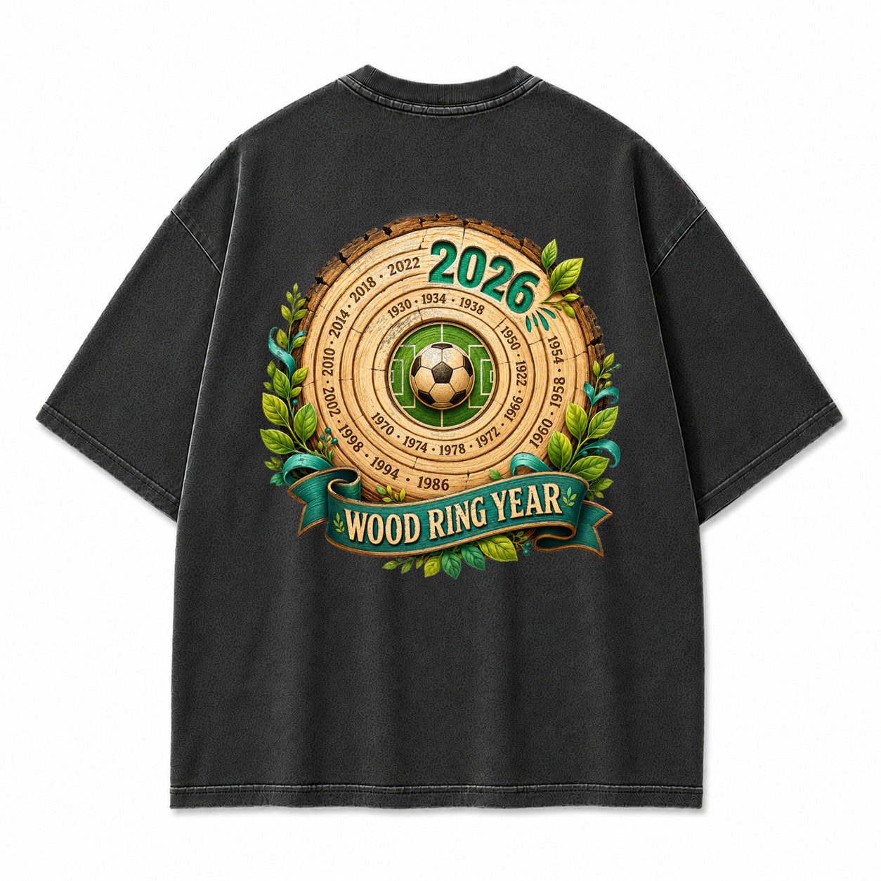 Wood Ring Year 2026 Vintage Graphic T-Shirt