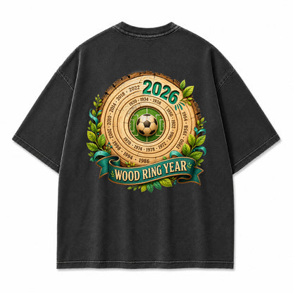 Wood Ring Year 2026 Vintage Graphic T-Shirt