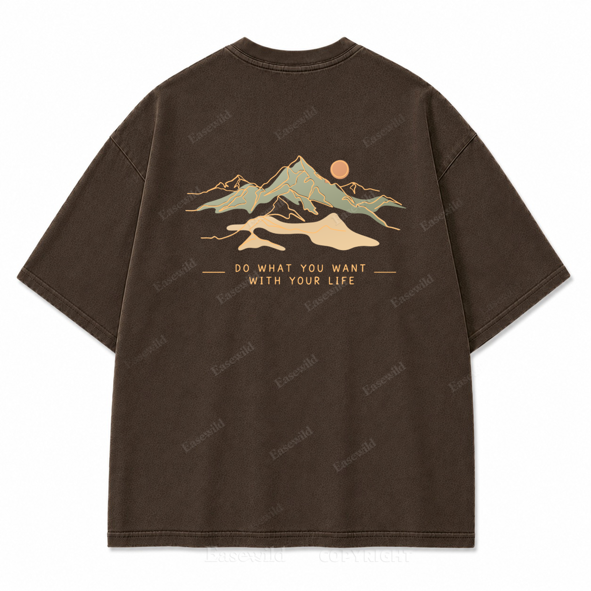 Do What You Want with Your Life Washed Back Print Tee