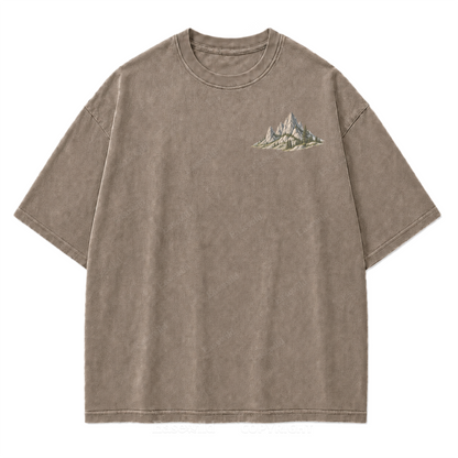 Open Roads Black Hills Washed Print Tee
