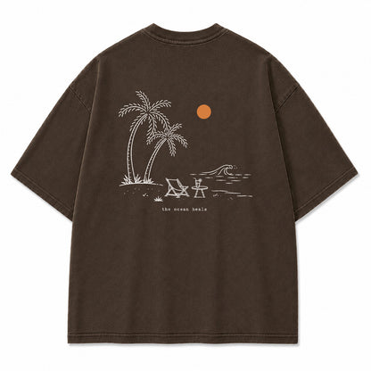 The Ocean Heals Beach Graphic T-Shirt