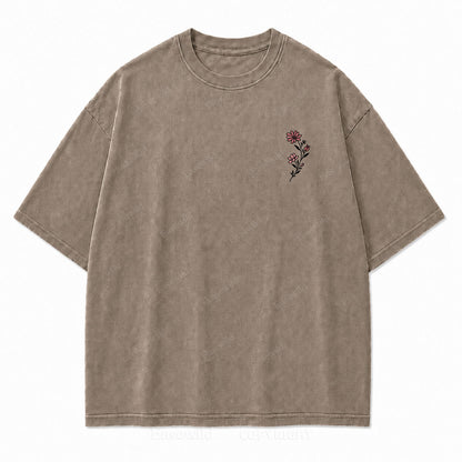 Stay Loyal to Your Own Peace Washed Print Tee