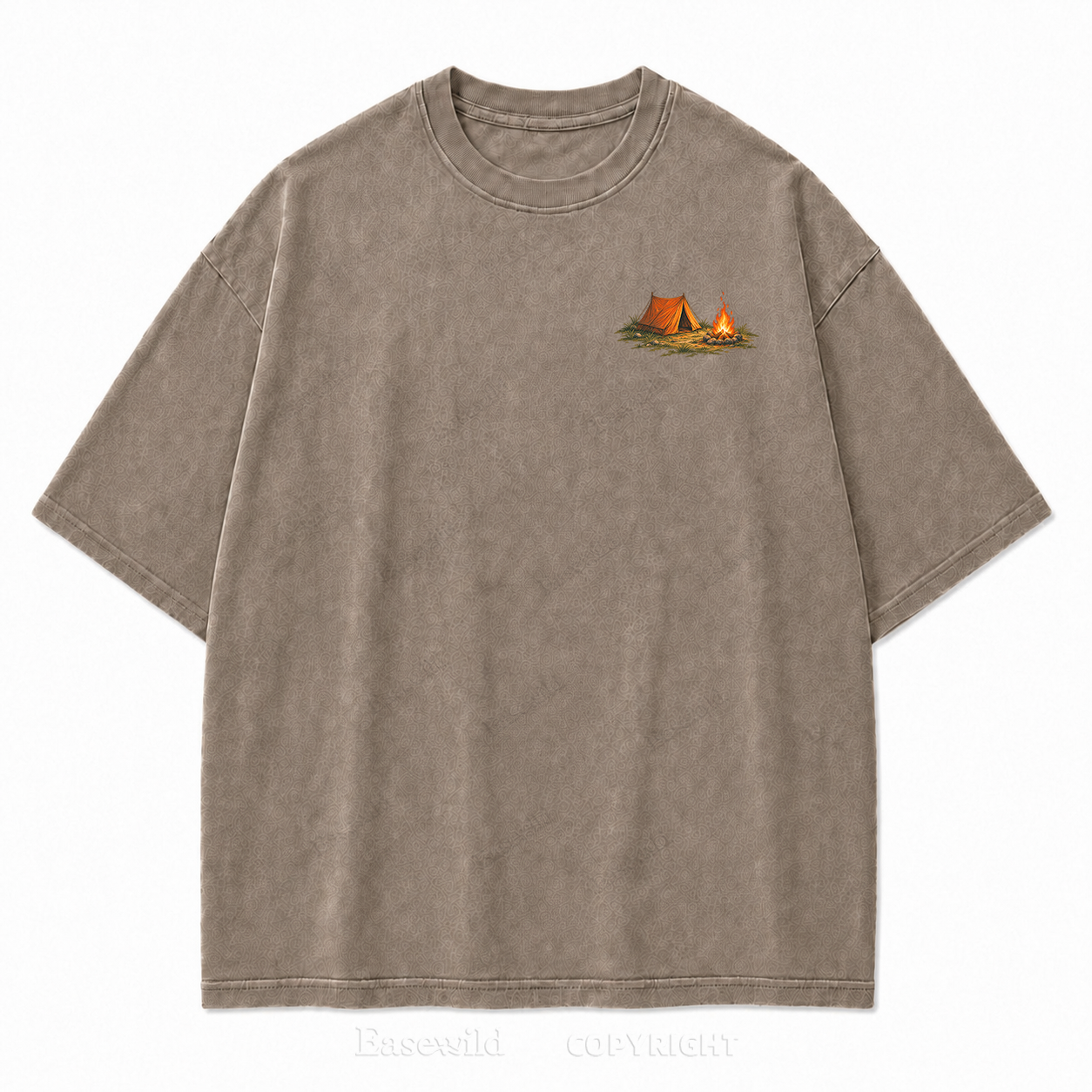 Live Wild Stay Free Vintage Camping PrintTee