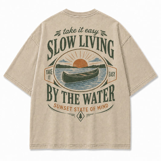 Slow Living By the Water Tee