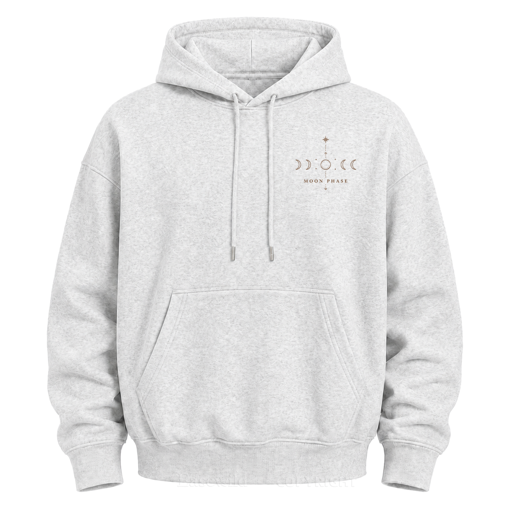 Kapuzenpullover mit Mondphasengrafik