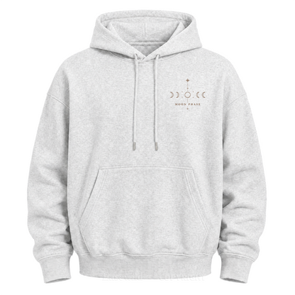 Kapuzenpullover mit Mondphasengrafik