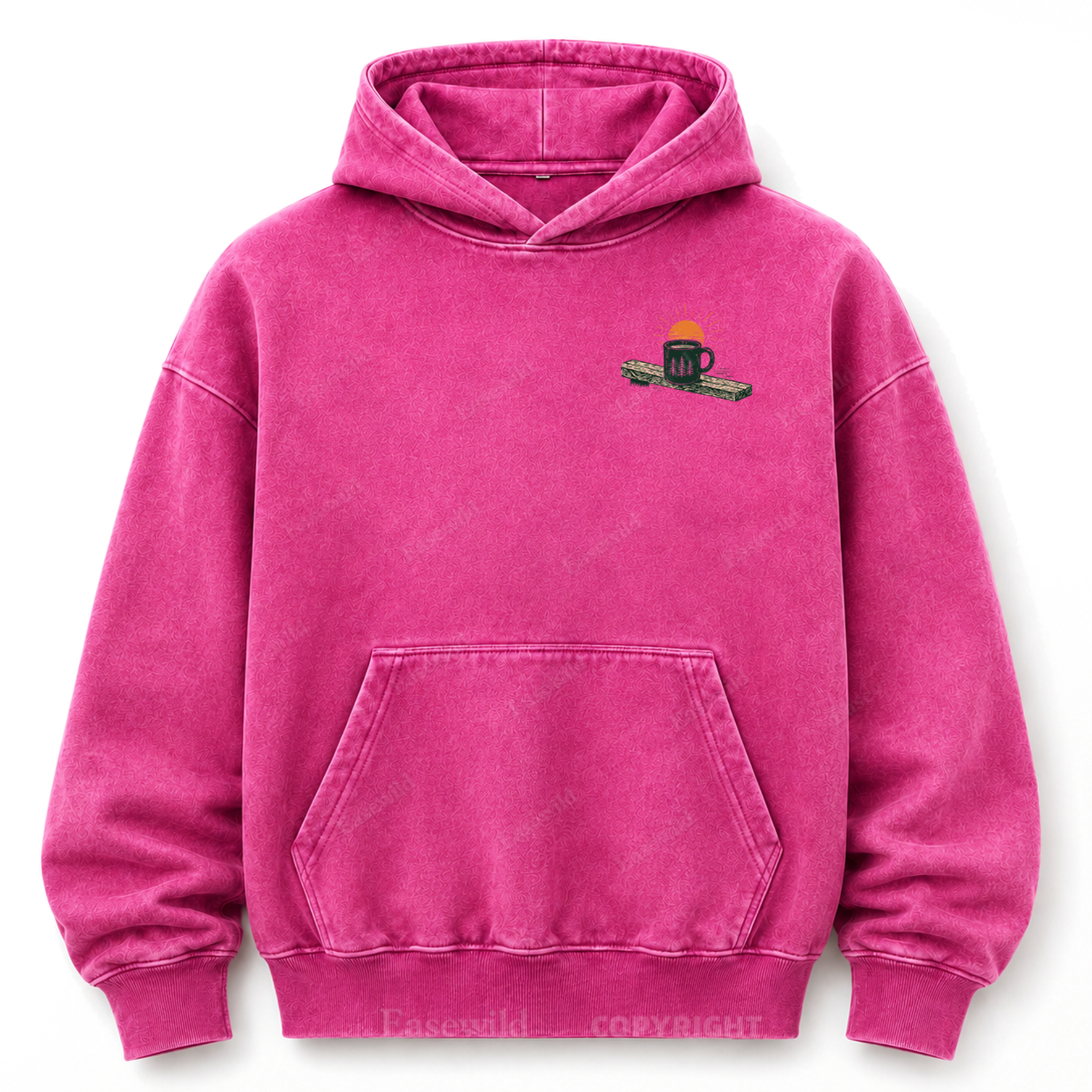 Slow Mornings Lakeside Washed Grafik-Hoodie