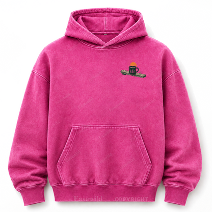 Slow Mornings Lakeside Washed Grafik-Hoodie