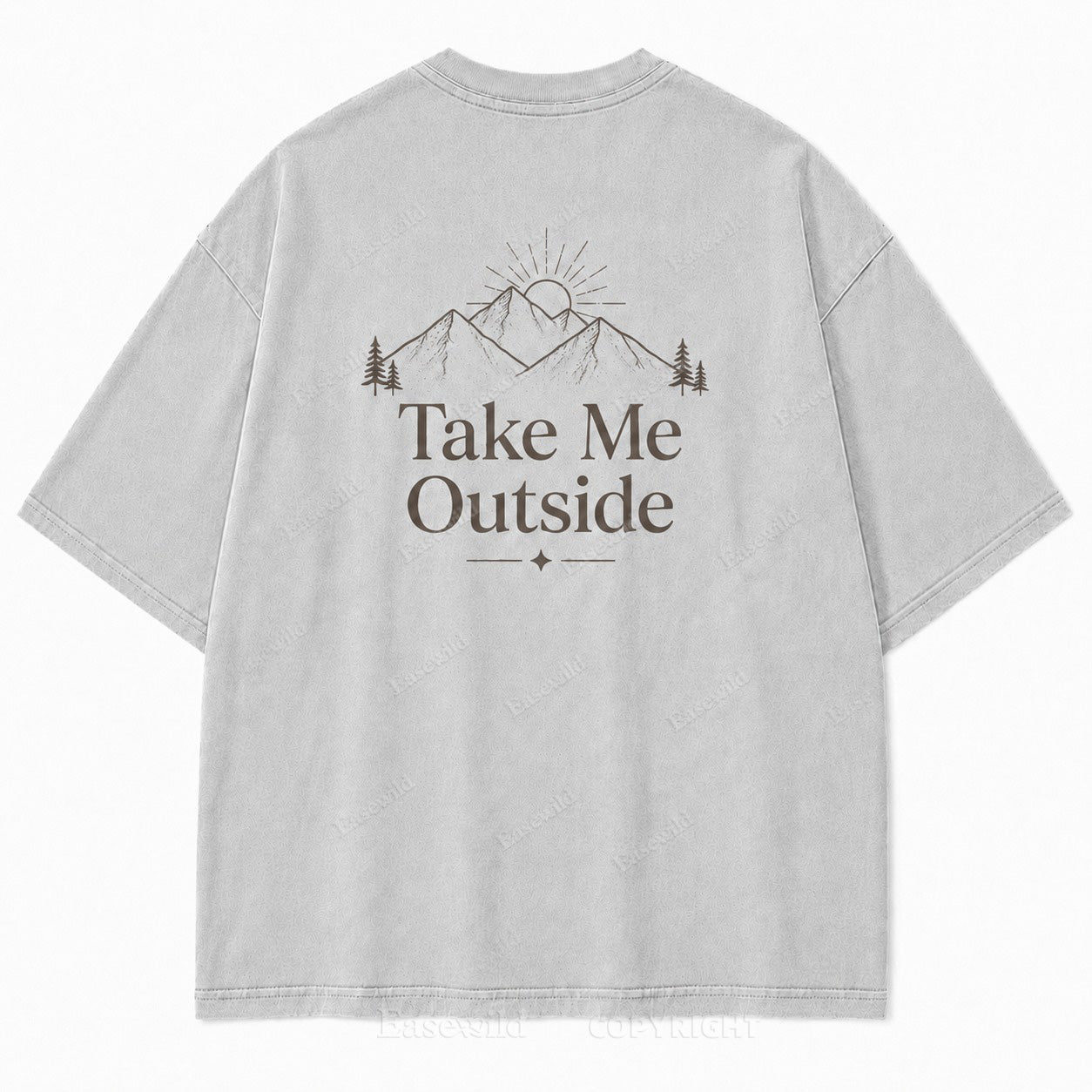 Take Me Outside Minimalist Mountain Tee