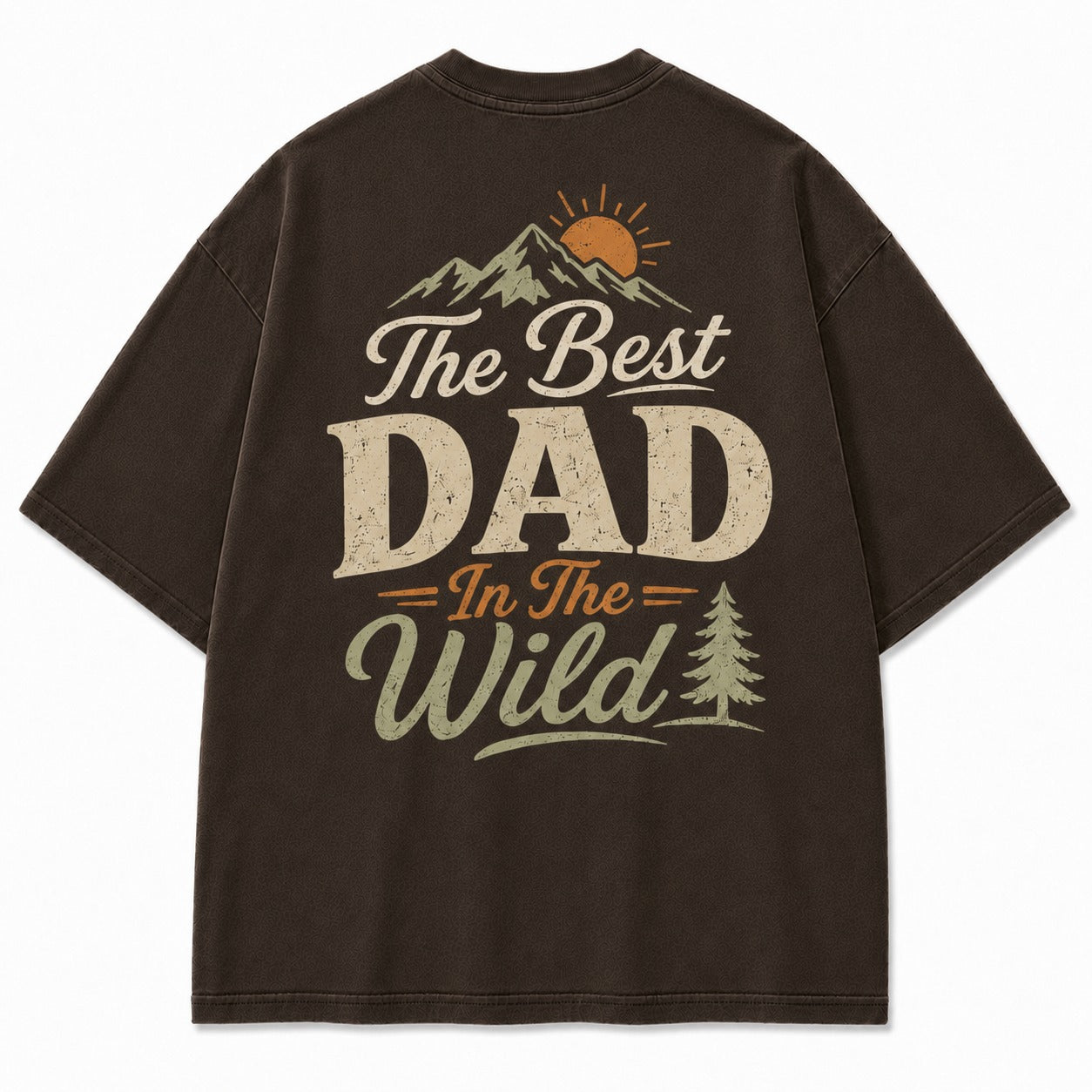 The Best Dad In The Wild Washed T-Shirt