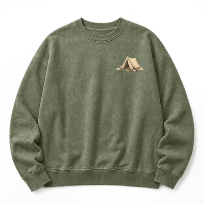 Camp Coffee Mornings Washed Graphic Sweatshirt