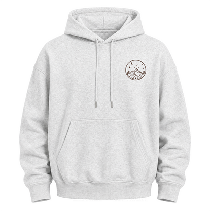 Celestial Mountain Sun & Moon Graphic Hoodie