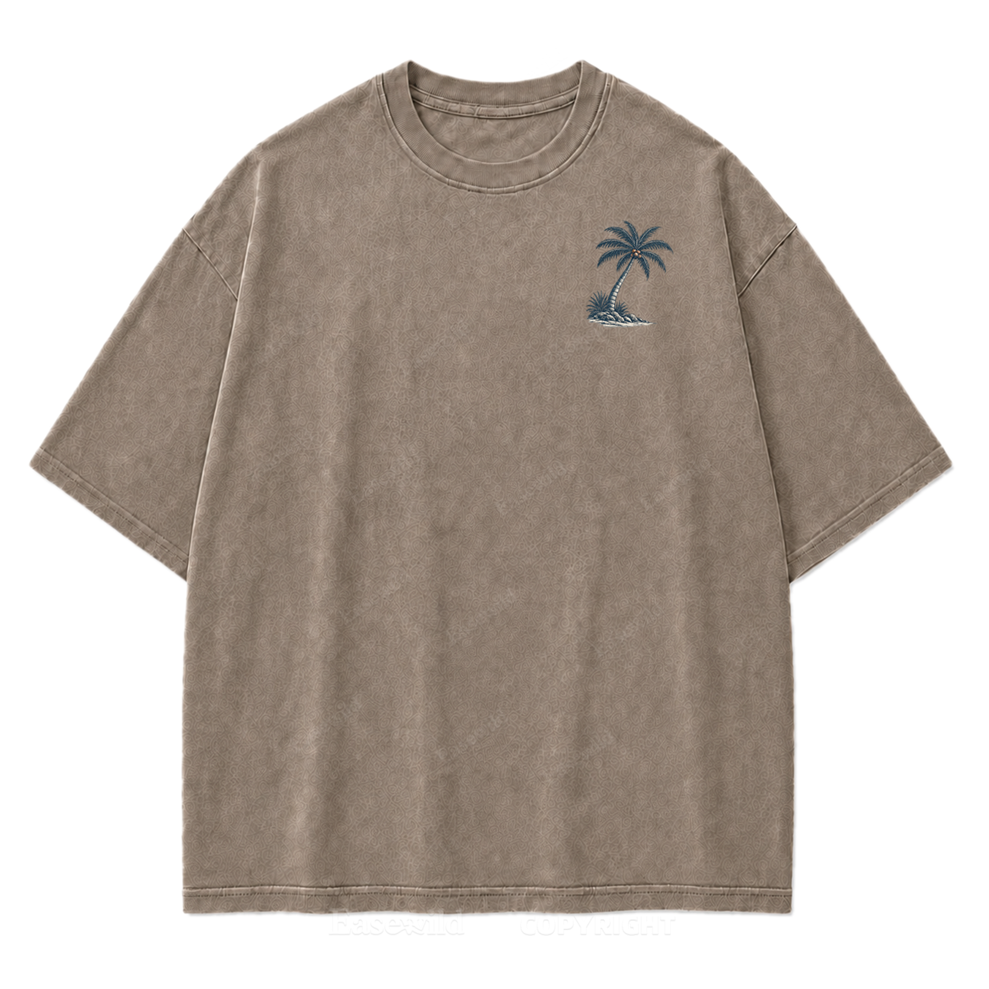 Salty Soul T-Shirt mit Küsten-Print im Used-Look