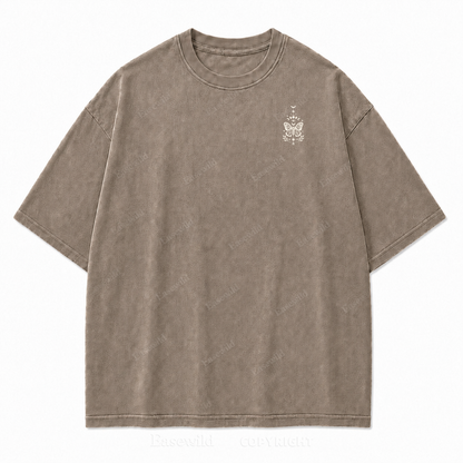 Lunar Magic Celestial Moth Moon‑Phase Graphic Print Tee