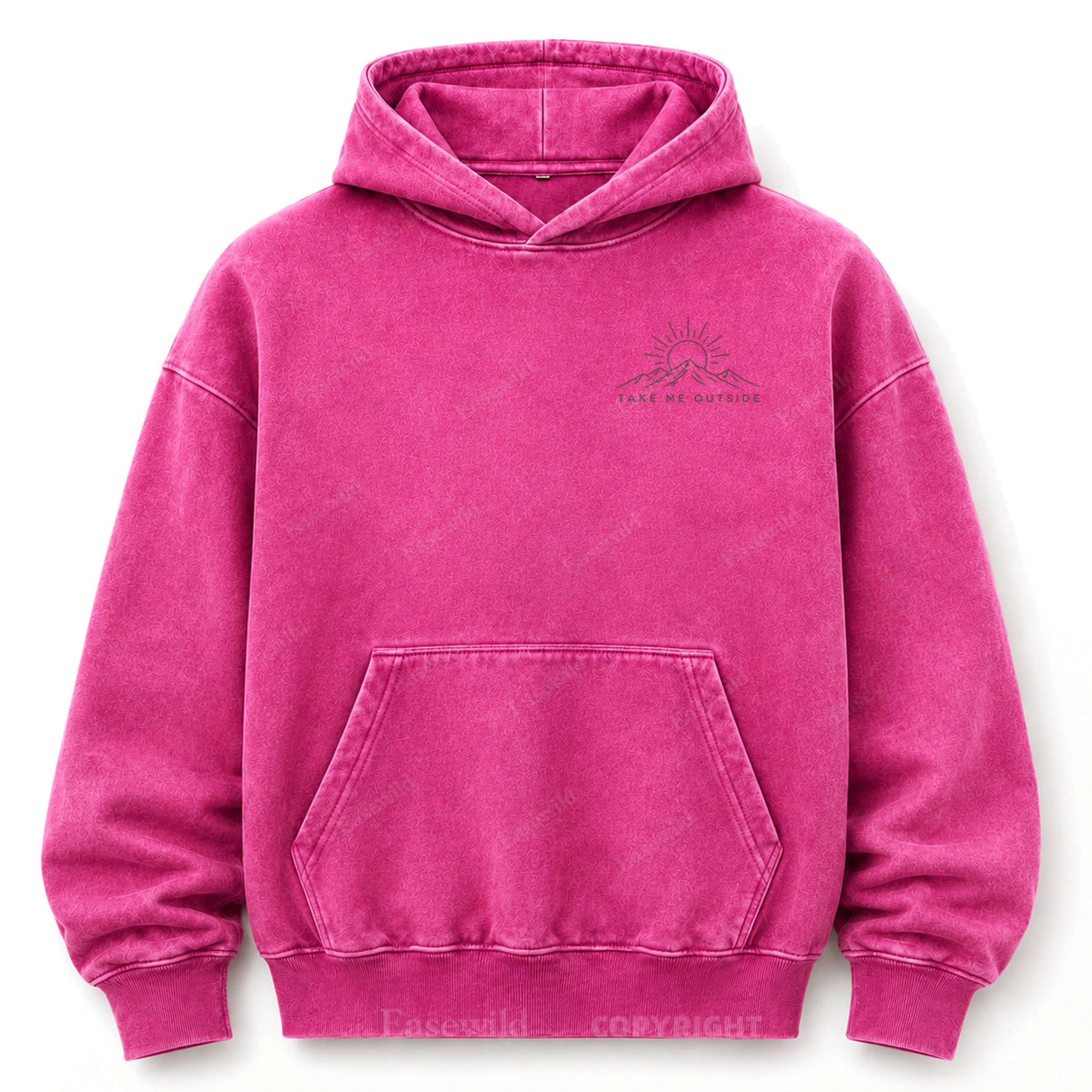 Take Me Outside Out West Washed Graphic Hoodie