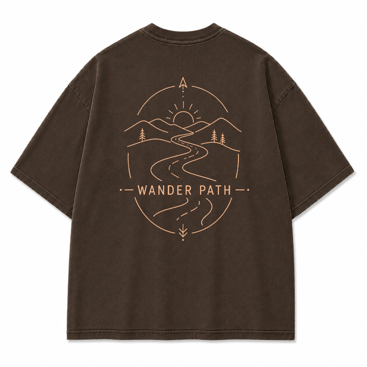 Wander Path Minimal Graphic T-Shirt
