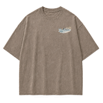 Let the Tide Reset Me Washed Print Tee